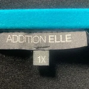 Addition Elle | Dresses | Addition Elle Black And White Scoop Neck Midi ...